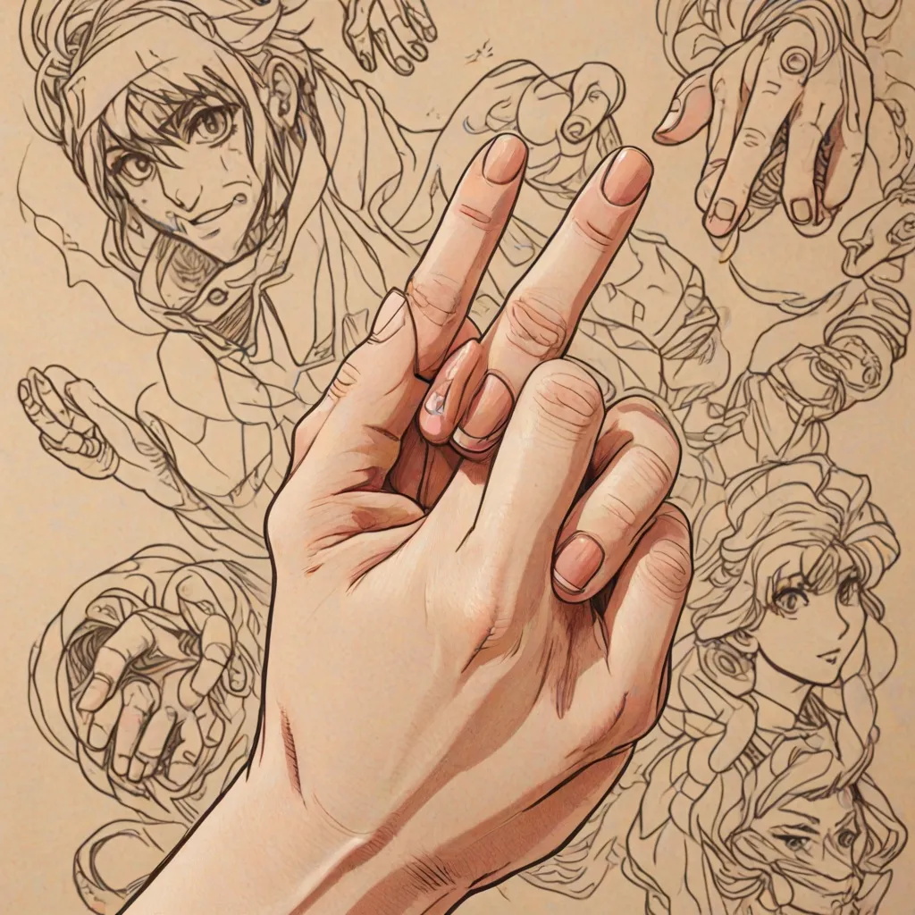 Jaknarysować dłoń anime